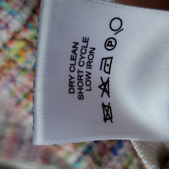 Carlisle Collection multi color knit full zip crop jacket white sleeves R $645 - Picture 12 of 13